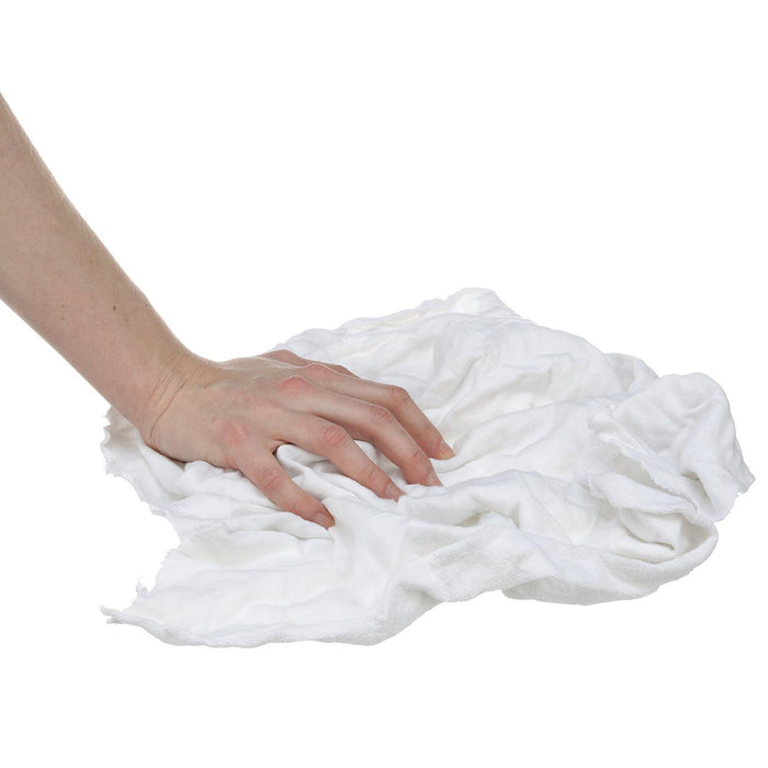 Seachoice 7402-SS05-SC 90006 Recycled White Knits Wiping Cloths, 4-lb. Box