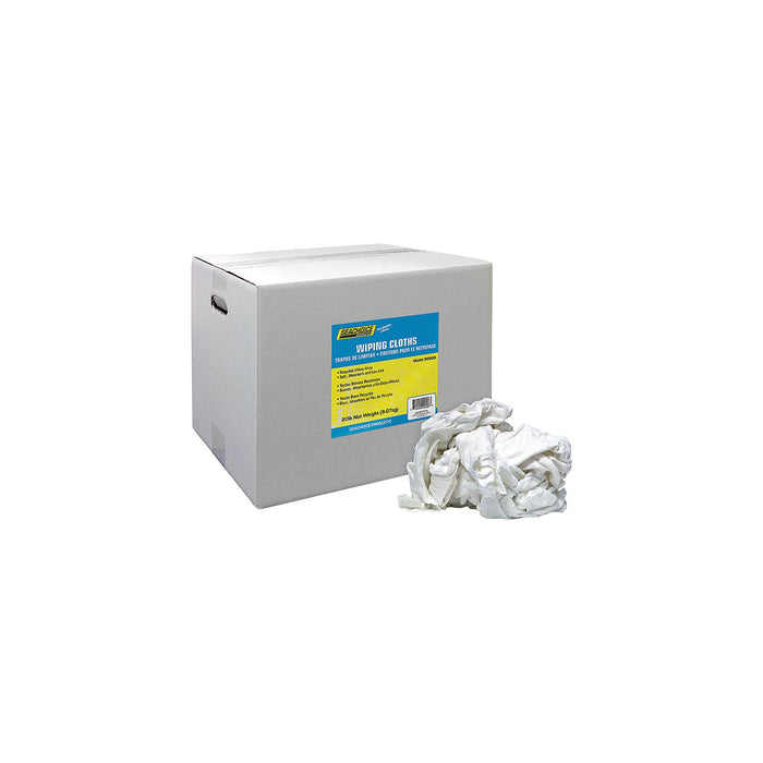 Seachoice 7402-25-SC 90008 Recycled White Knits Wiping Cloths, 20-lb. Box