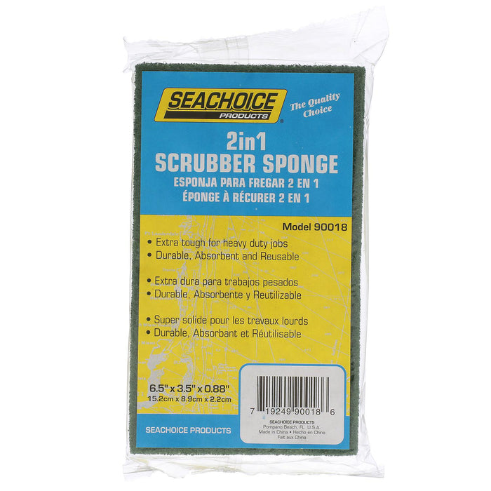 Seachoice A-90018-SC 2-in-1 Scrubber Sponge