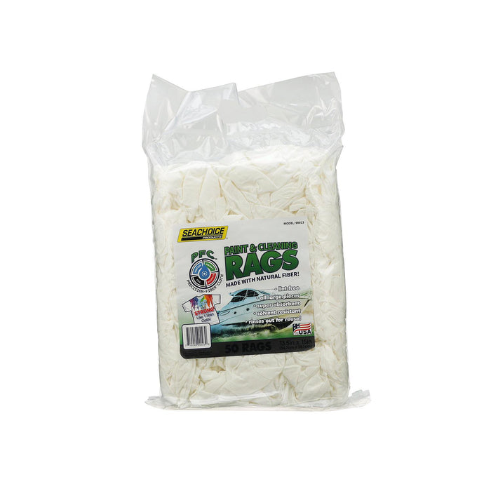 Seachoice PFC-90023-50SC Lint-Free Paint & Cleaning Rags, 50-ct. Bag