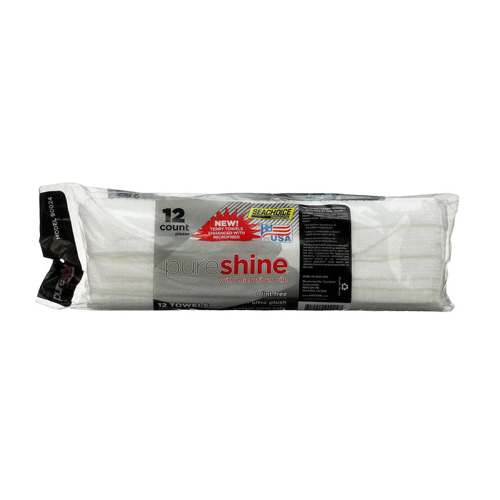 Seachoice PS-90024-12SC Terry Towels Enhanced With Microfiber, 12-ct. Bag