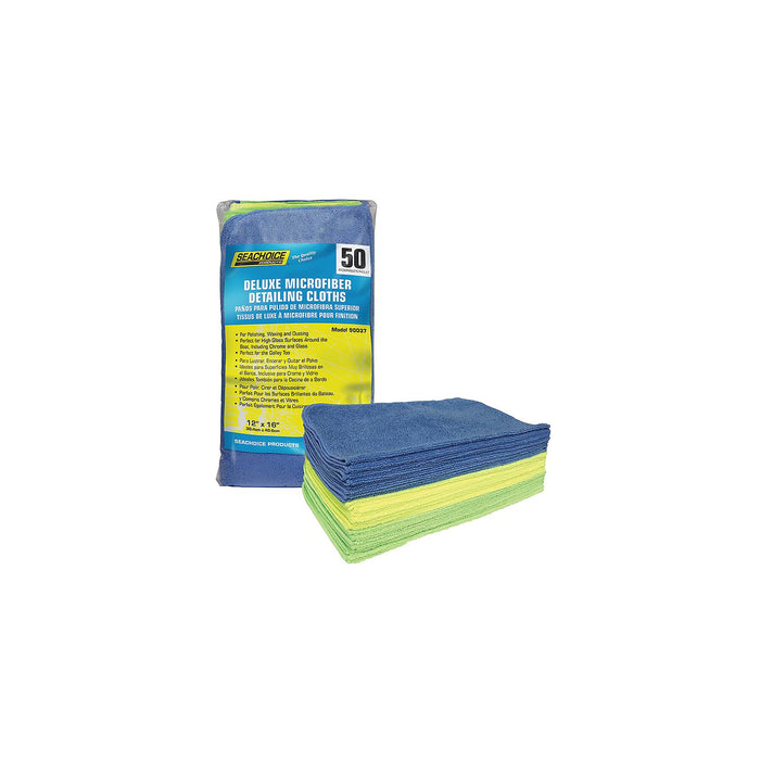 Seachoice W-90037-SC Microfiber 14" x 14" Cloths Variety Pack, 50-pk. Bag