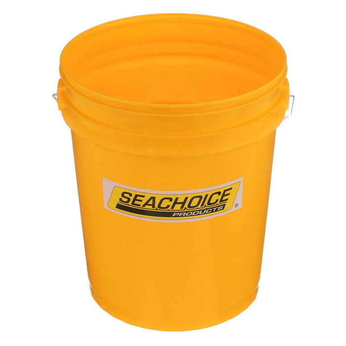 Seachoice 90120 5-Gallon Utility Bucket With Handle, Yellow