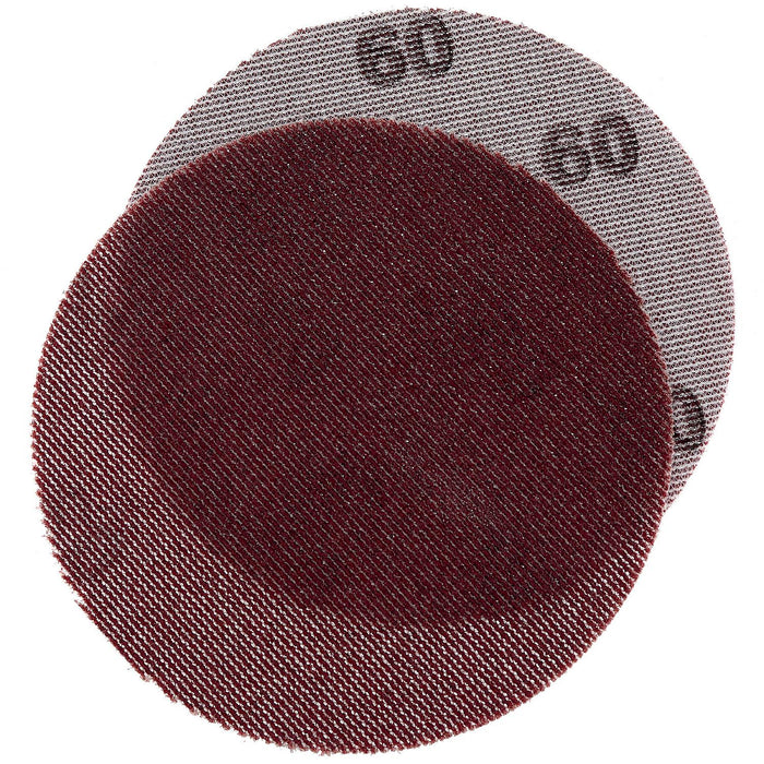 Seachoice Dust Free Aluminum Oxide Mesh Hook & Loop Discs Closed Coat, Brown, 25/pk