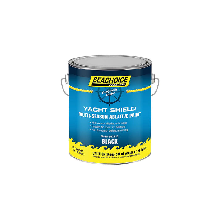 Seachoice YPM179/1 94721G Yacht Shield Multi-Season Antifouling Paint, Black, 1 Gallon