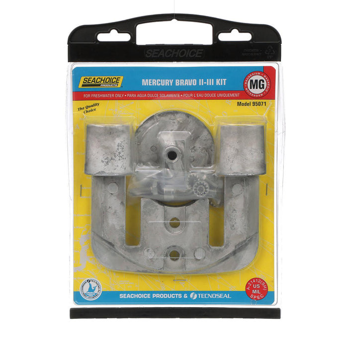 Seachoice 50-95071 Magnesium Anode Kit for Mercury Bravo II (89-Present) & Bravo, III (89-03)