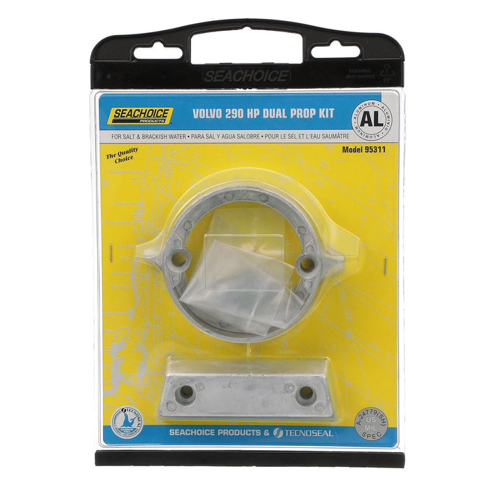 Seachoice 50-95311 Aluminum Aluminum Anode Kit For Volvo 290 HP