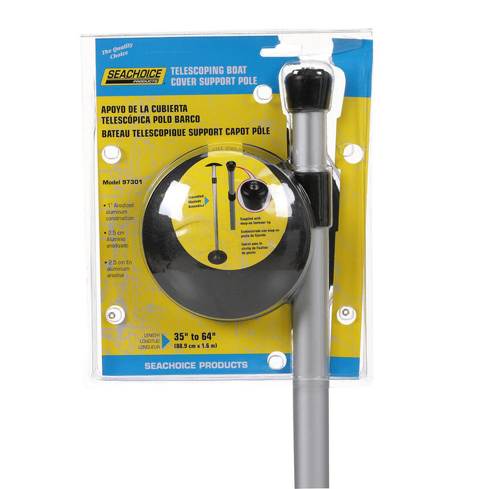 Seachoice 97301 Telescoping Boat Cover Support Pole With Base