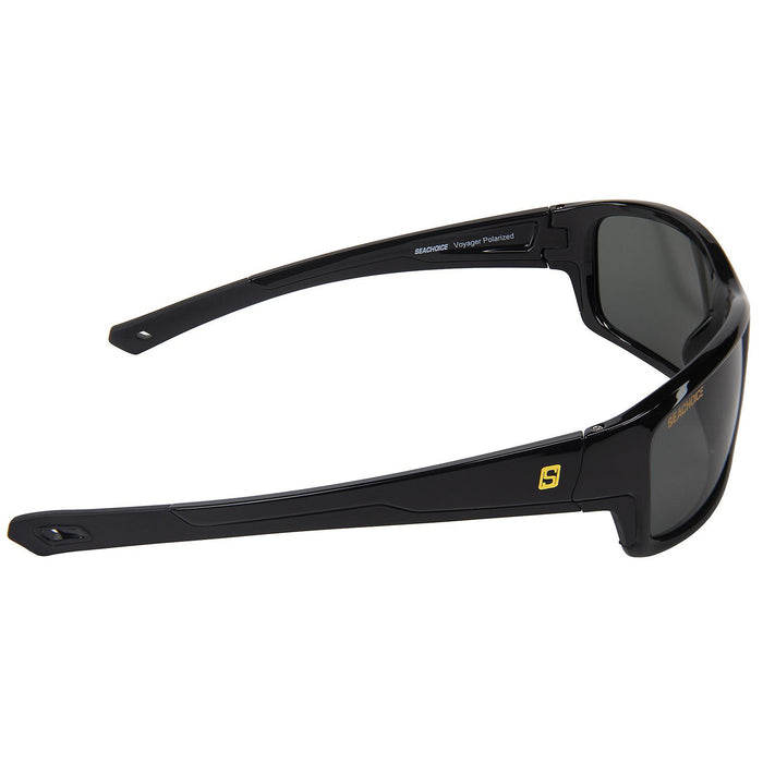 Seachoice YP120683000000 98805 "Voyager" Polarized Sunglasses, Frame: Black, Lens: Grey