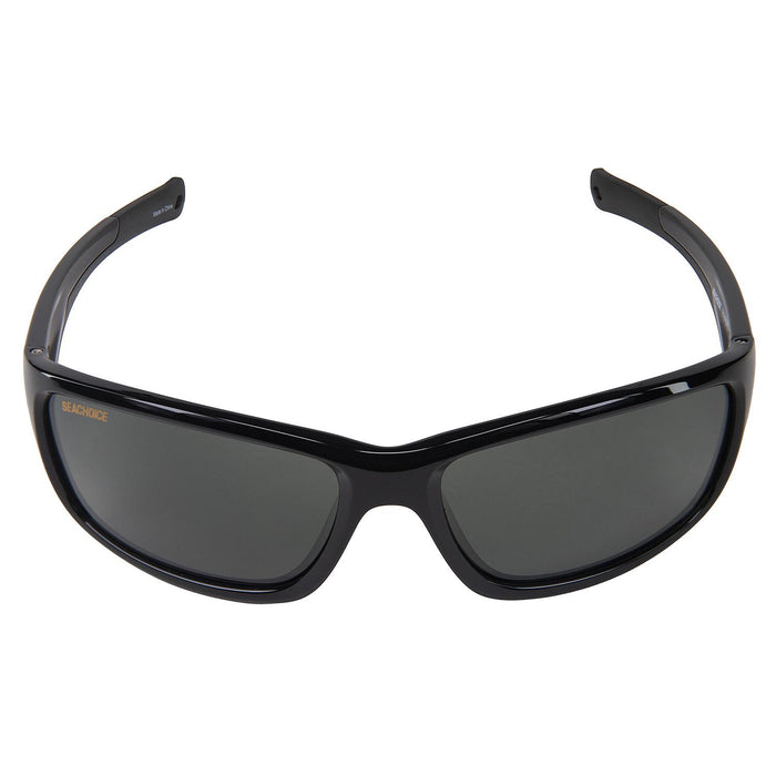 Seachoice YP120683000000 98805 "Voyager" Polarized Sunglasses, Frame: Black, Lens: Grey