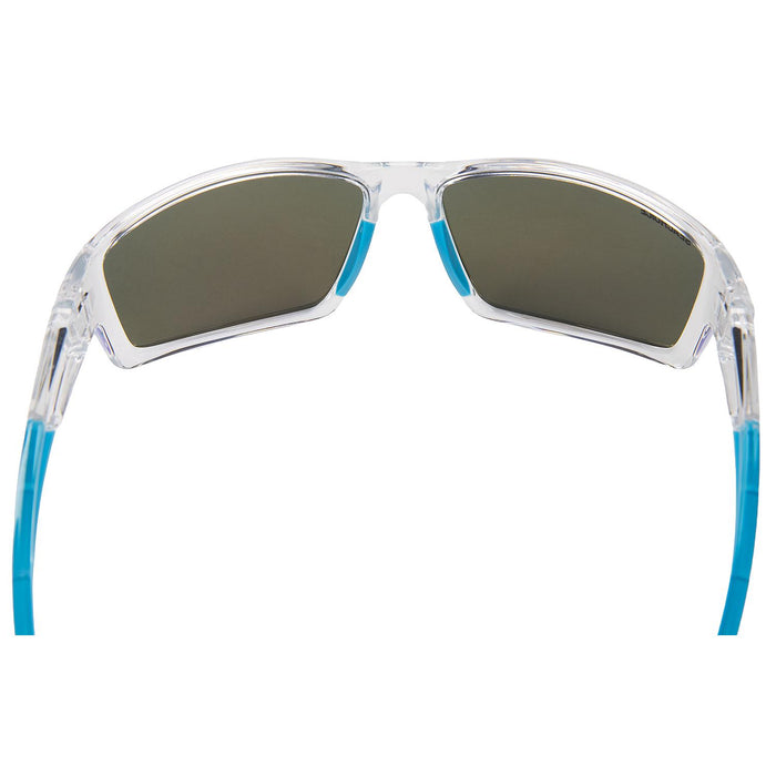 Seachoice A182272000000 98806 "Seaspray" Polarized Sunglasses, Frame: Shiny Clear, Lens: Blue Mirror