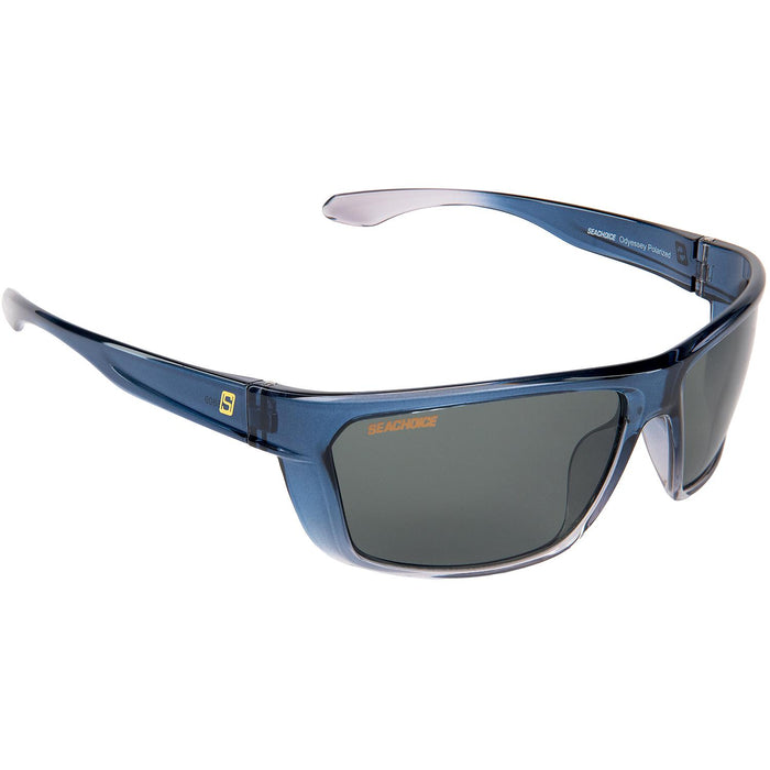 Seachoice YP120057000000 98809 "Odyssey" Polarized Sunglasses, Frame: Shiny Black Fade, Lens: Smoke