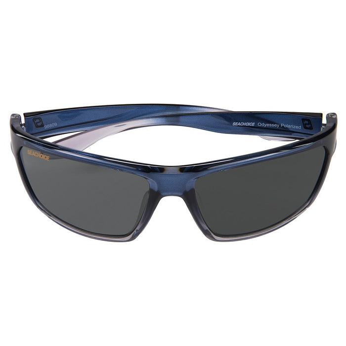 Seachoice YP120057000000 98809 "Odyssey" Polarized Sunglasses, Frame: Shiny Black Fade, Lens: Smoke