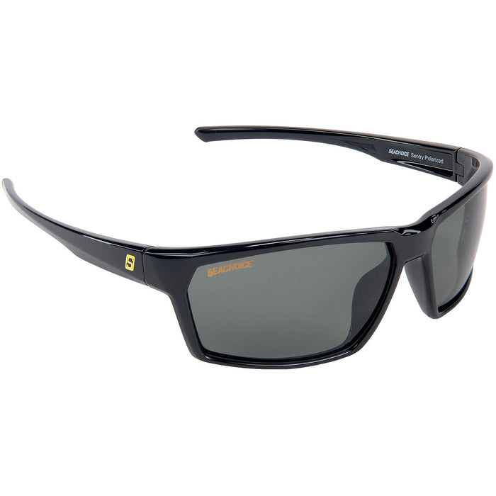 Seachoice YPA84038007000 98812 "Sentry" Polarized Sunglasses, Frame: Shiny Black, Lens: Grey