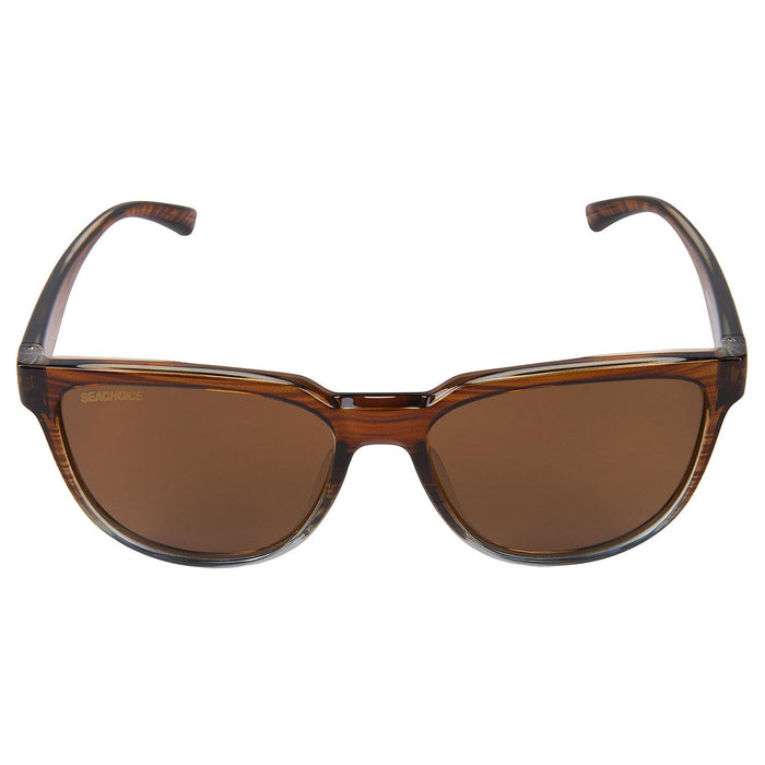 Seachoice YP120796000000 98815 "Reflex" Polarized Sunglasses, Frame: Shiny Woodgrain, Lens: Brown