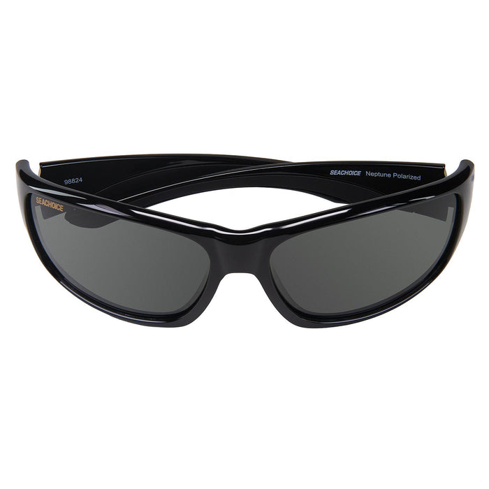 Seachoice A181133000000 98824 "Neptune" Polarized Sunglasses, Frame: Shiny Black, Lens: Grey