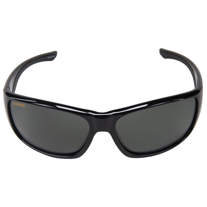 Seachoice A181133000000 98824 "Neptune" Polarized Sunglasses, Frame: Shiny Black, Lens: Grey