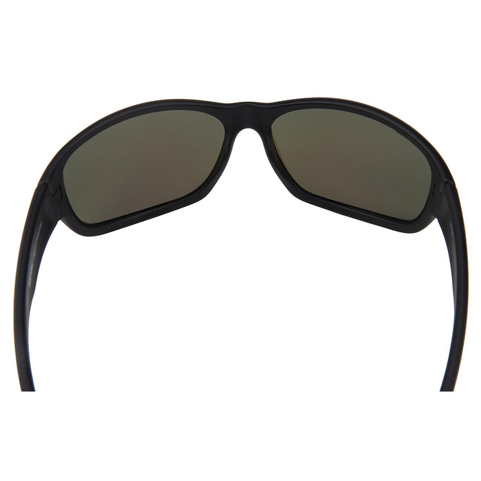 Seachoice YPA81133005000 98825 "Lagoon" Polarized Sunglasses, Frame: Matte Black, Lens: Green Mirror