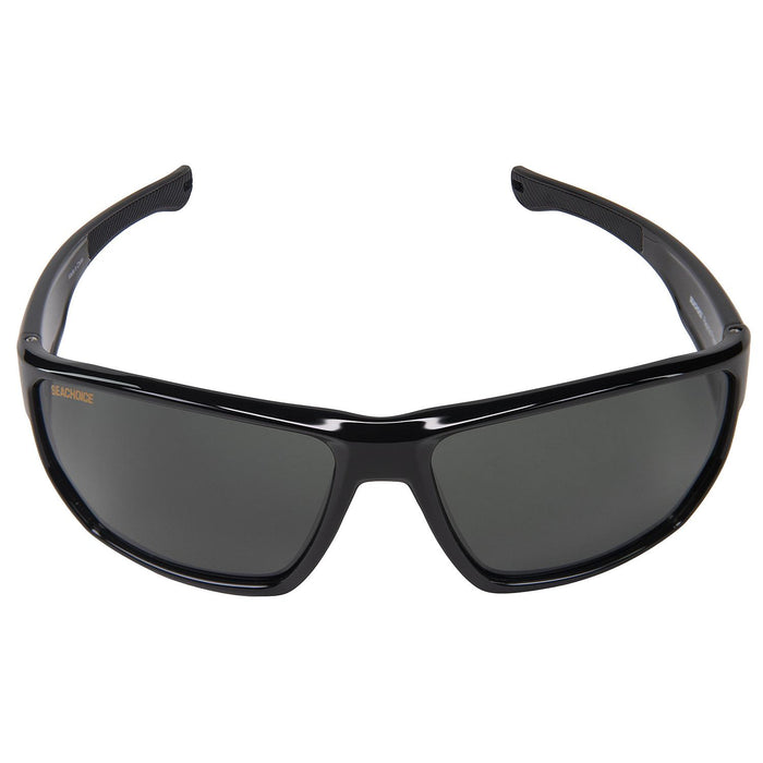 Seachoice YP120481000000 98828 "Rapids" Polarized Sunglasses, Frame: Shiny Black, Lens: Grey