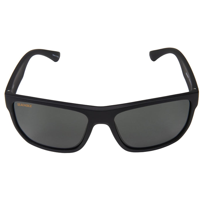 Seachoice YP120315002000 98830 "Manta" Floating Polarized Sunglasses, Frame: Matte Black, Lens: Grey
