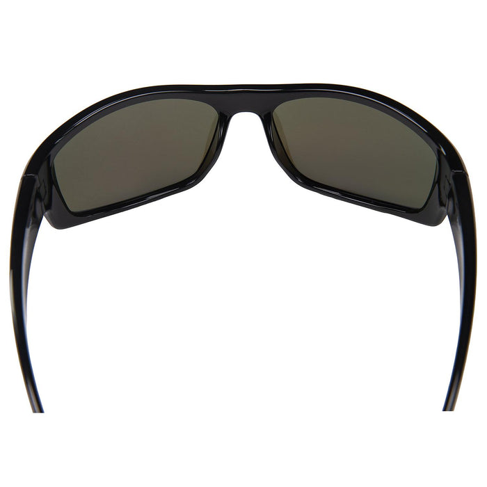 Seachoice YP121032000000 98831 "Cascades" Polarized Sunglasses, Frame: Shiny Black, Lens: Blue Mirror