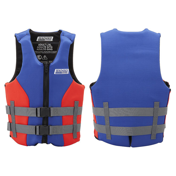 Seachoice 99500 Adult Dual Sized Evoprene Vest Blue, S/M