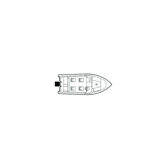 Carver Covers 79003 Flex-Fit PRO™ Poly-Flex II Fish & Ski Boats I/0 or O/B, Slate Gray