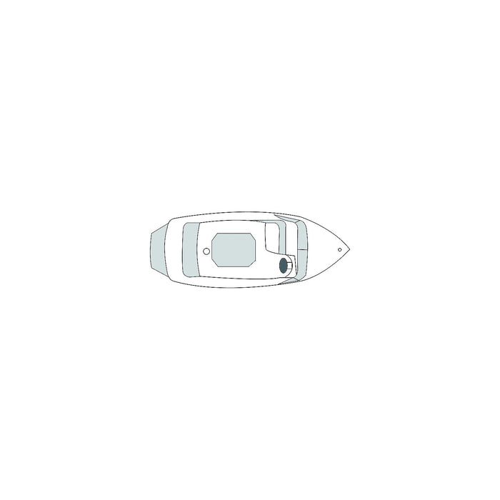 Carver Covers 79003 Flex-Fit PRO™ Poly-Flex II Fish & Ski Boats I/0 or O/B, Slate Gray
