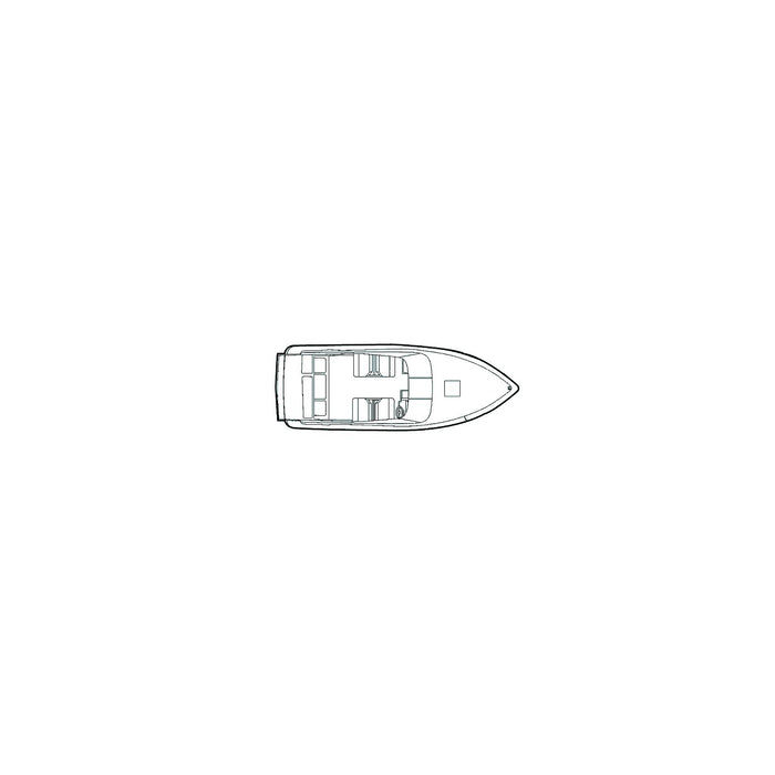 Carver Covers 79006 Flex-Fit PRO™ Poly-Flex II V-Hull low profile cuddy cabin, boats I/O or O/B, Slate Gray