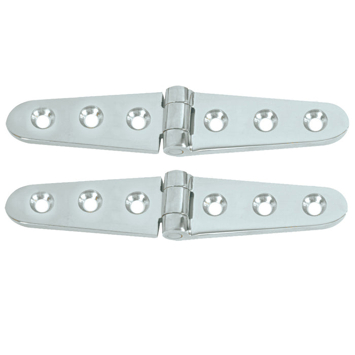 Whitecap S-0605C Strap Hinge CP/Brass 6" x 1-1/8" Pair