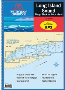 Maptech impermeable Chartbook Long Island Sound