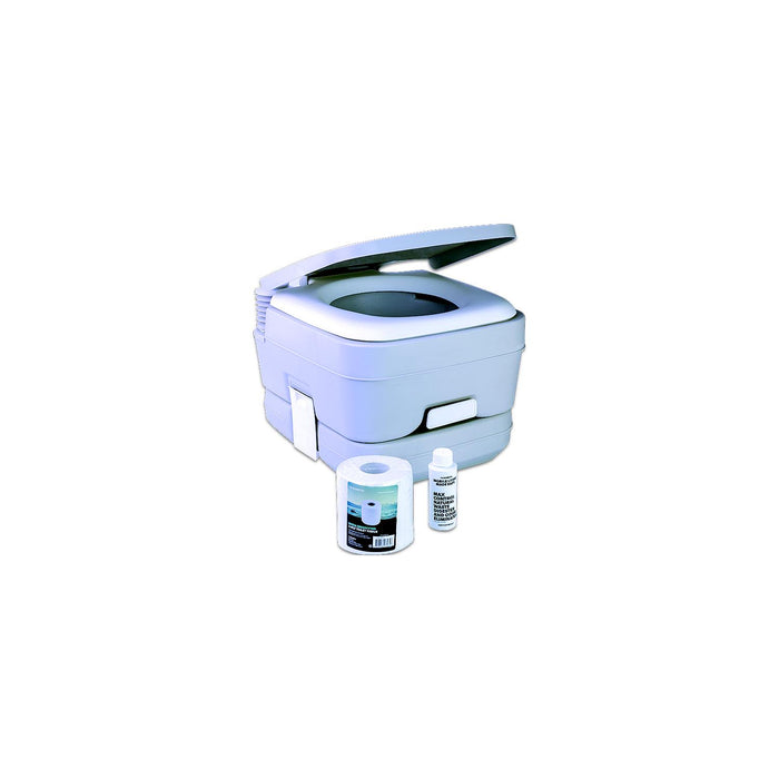 Dometic 9108557350 Model 962 Portable Toilet 2.5 Gal, Bonus Pack with tissue and treatment