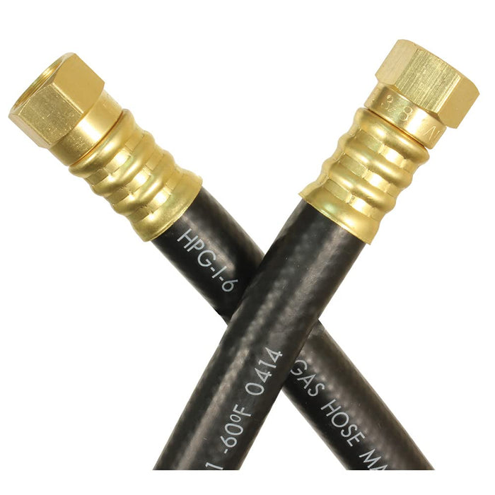 JR Products 07-31635 RV Thermoplastic LP Supply Hose w/ (2) 3/8" Female Swivel, SAE Ends