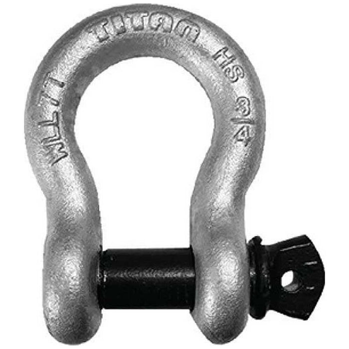 Titan Chain 10319613 High Strength Galvanized Bow Shackle, 5/8"
