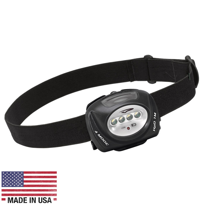 Linterna frontal industrial Princeton Tec QUAD, color negro
