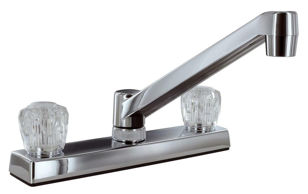 Valterra PF211326 Phoenix DuraPro Two Handle Chrome Finish 8" RV Kitchen Faucet