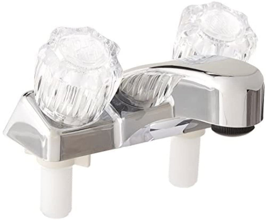 Bristol Products 20377R207 Utopia Lavatory 4" Faucet, Chrome w/Clear Handles