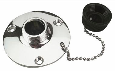 Sea-Dog Chrome Brass Fresh Water Outlt - 512120-1