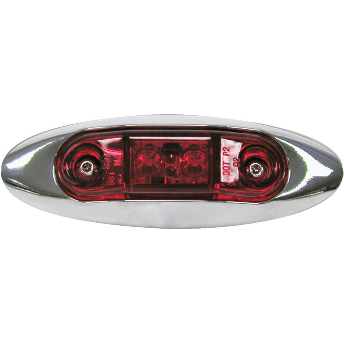Anderson V168XR LED Clearance/Side Marker Light Kit With Chrome Bezel