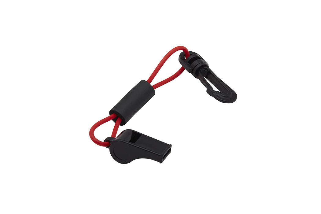 Seachoice 11726 Whistle w/ Lanyard, Red/Black