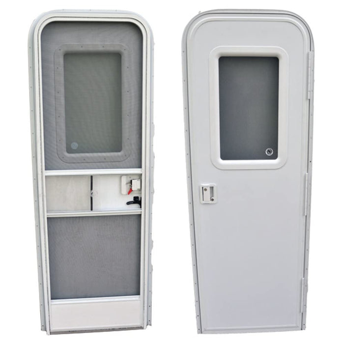 AP Products 015-205998 RH RV Entrance Doors, 30 x 72, Radius Style