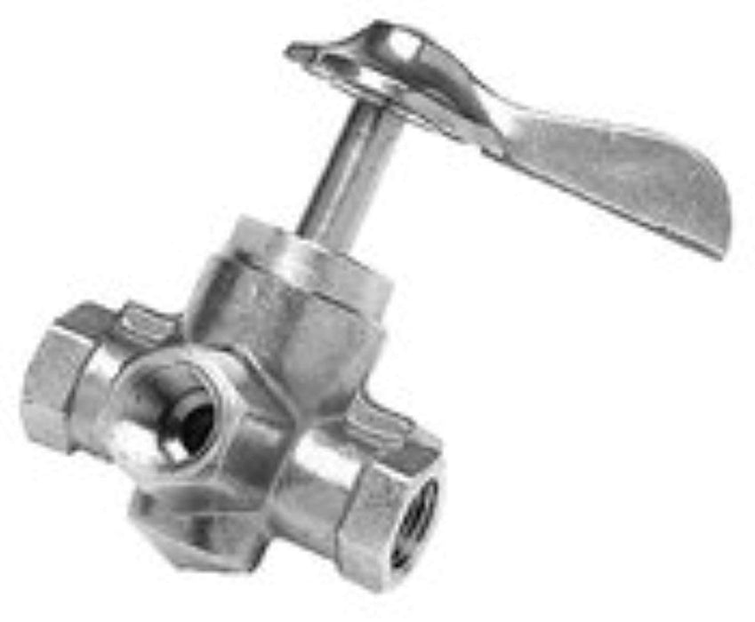 Seachoice 50-20751 Brass Three Way Fuel Line Valve