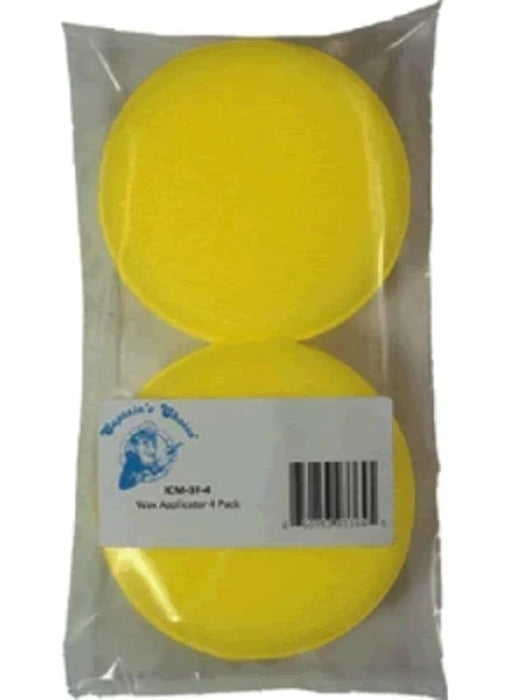 Captain's Choice ICM-3F-4 3F Round Foam Applicator Pad, Pr.