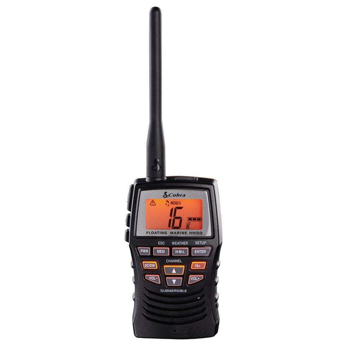 Cobra Electronics MRHH150FLT Handheld Floating VHF Marine Radio