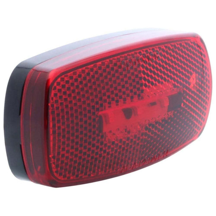 Optronics MCL32RBBP Surface Mount LED Marker/ Clearance Light w/Reflex, Black Base, Red Lens