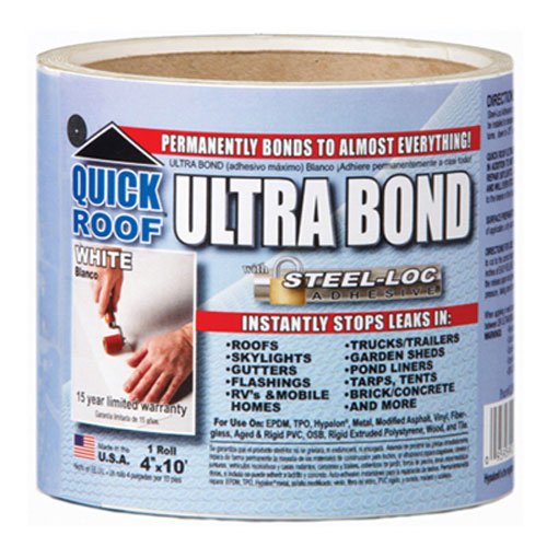 Cofair Products UBE410 Quick Fair Quick Roof Extreme, White, 4"x10'