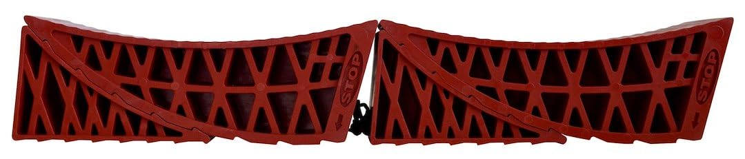 Valterra A10-0903 StayPut Two Axle Side-to-Side Level w/ Two Wedges, Red, 2pk