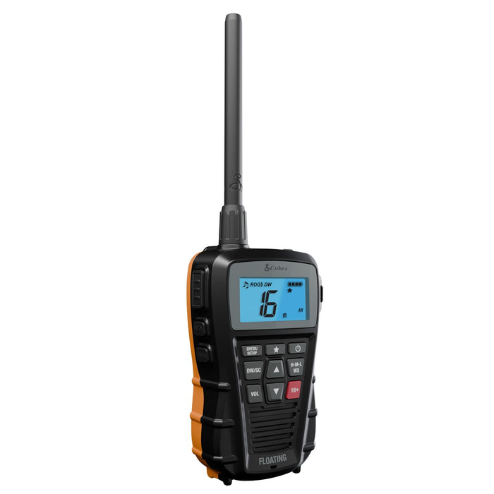 Cobra Electronics 0190009-1 Bluebound 150 Floating Handheld VHF Radio, Black
