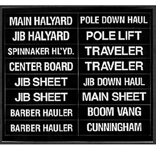 Bernard Engraving IL-01 16 Label Set for Sailboats