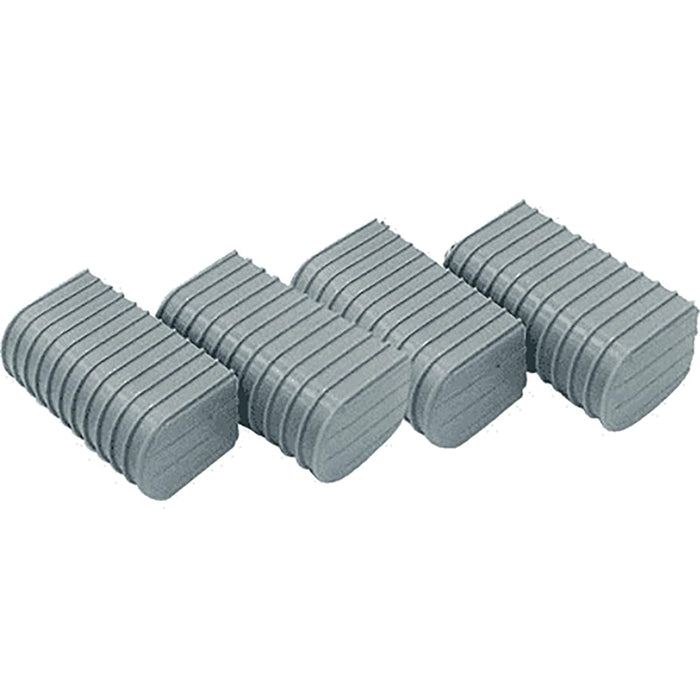 Caliber 23074 Bunk Wrap 2" x 6" End Cap Only, Gray, 24/pk